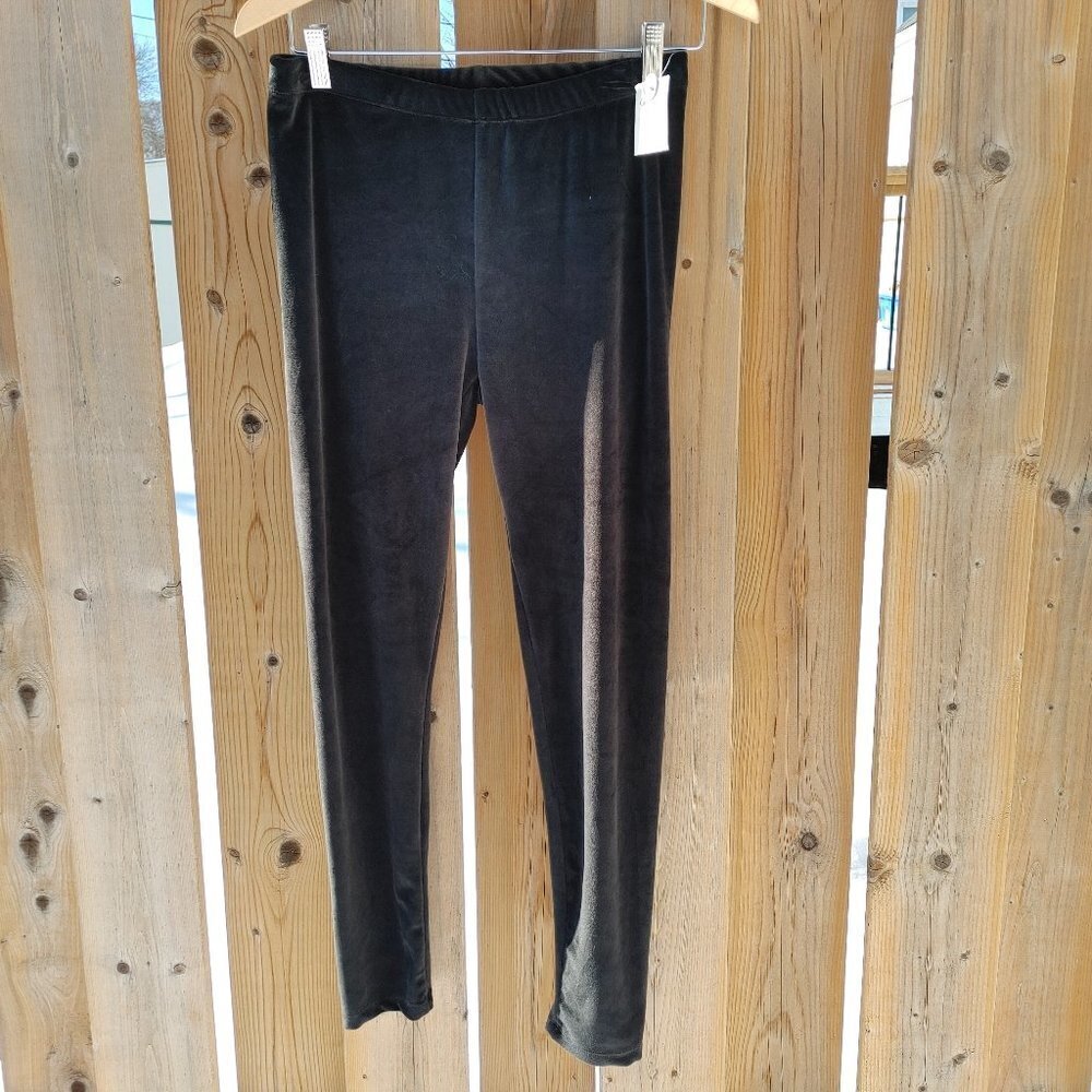 SOFT Women's Velour Lounge Pants Black Size Large BNWT